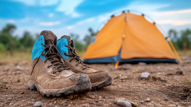Comfortable footwear at outdoor event