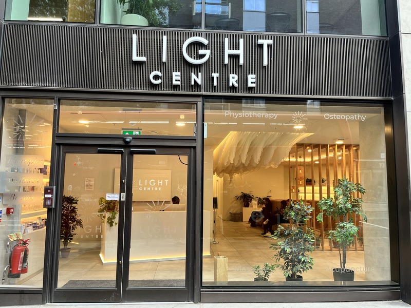 Exterior view of Marylebone Chiropractic Clinic at The LightCentre, Portman Square, London